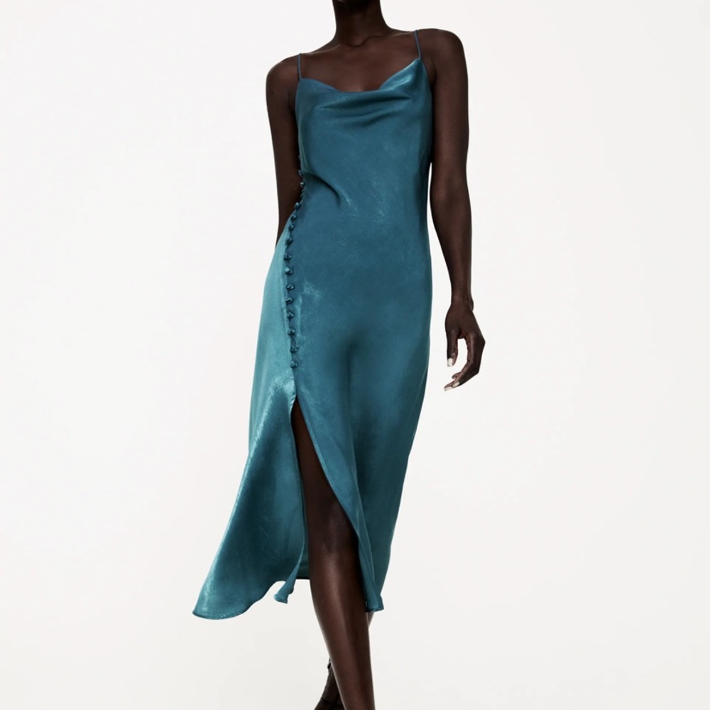 Lingerie Style MIDI Slip Dress